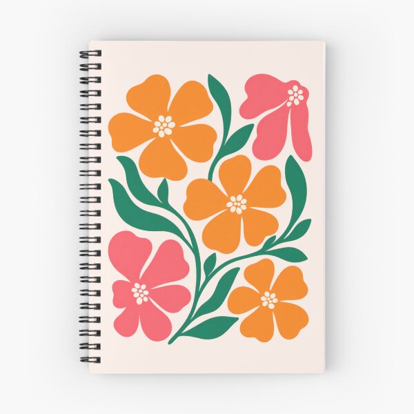 Item preview, flowy floral retro bold designed and sold by Christina Sagala.