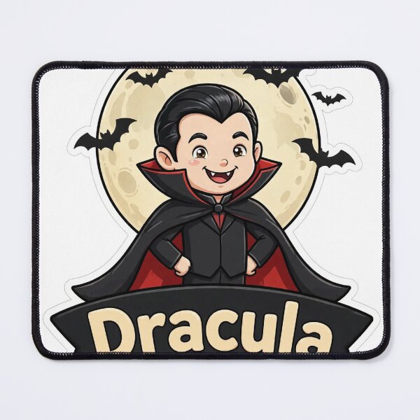 Item preview, Dracula Name Banner Showcase Sticker - Halloween designed and sold by Lesley D.
