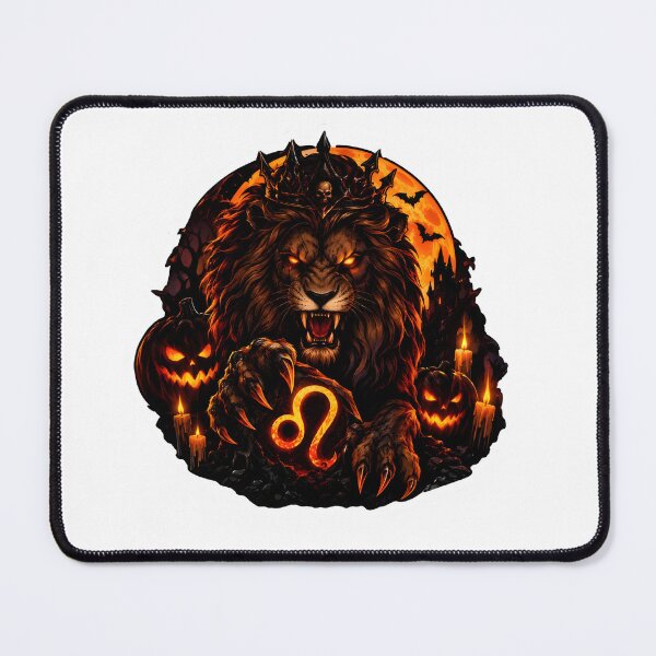 Item preview, Leo Halloween Fierce Fire King Lion designed and sold by Zodiac Celestial Art.
