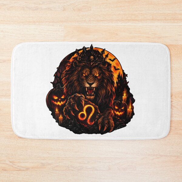 Item preview, Leo Halloween Fierce Fire King Lion designed and sold by Zodiac Celestial Art.