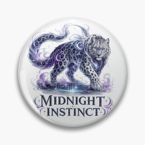 Item preview, Midnight Instinct Snow Leopard Celestial Fantasy Moon Mystical Wildlife Art designed and sold by inkoutninja.