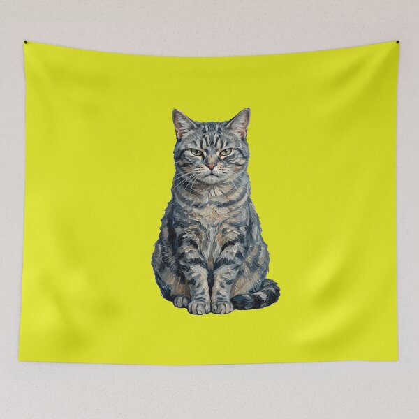Item preview, Grey cat designed and sold by Christoph Kaindlbauer.
