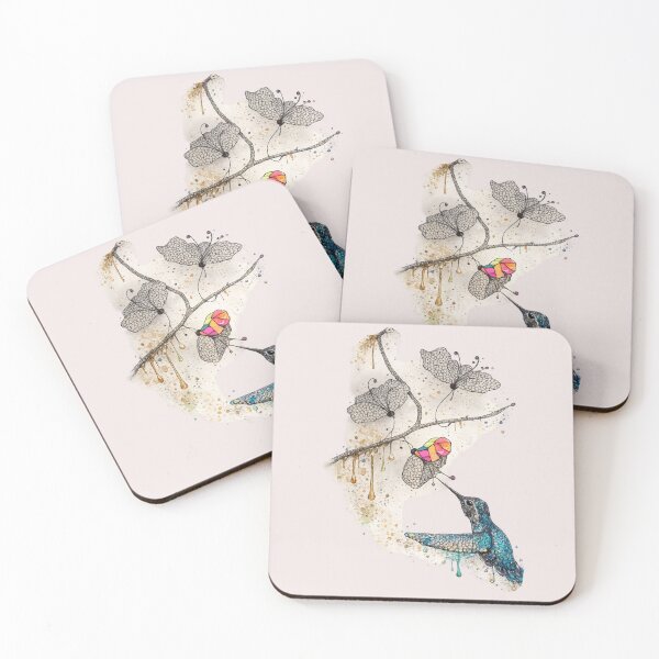 Item preview, Hummingbird and Flowers Art – Colorful Watercolor Bird“ designed and sold by NB-Artmagic.
