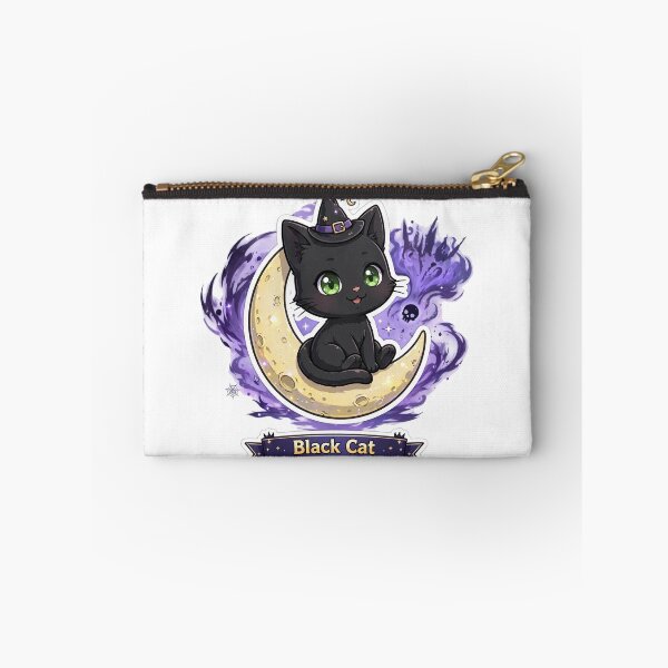 Item preview, Black Cat Name Banner Showcase Sticker - Halloween designed and sold by Lesley D.