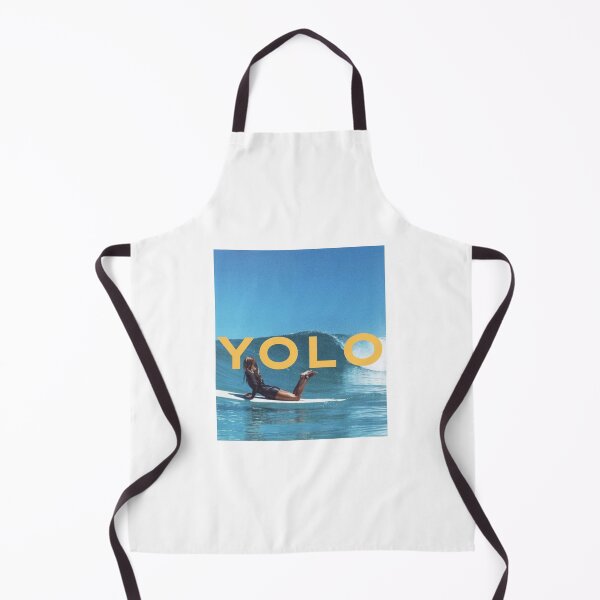 Item preview, YOLO Ocean Summer Surf Beach Aesthetic Print designed and sold by bellasaint.