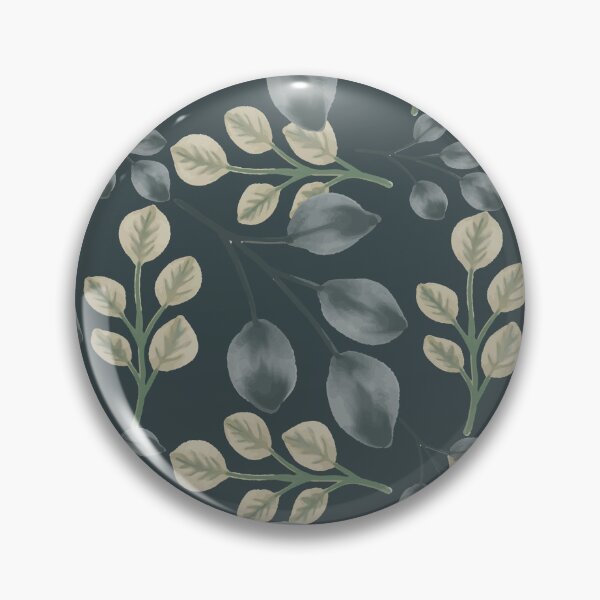 Item preview, Botanical Foliage Dark Slate Teal Seamless Pattern Art designed and sold by ​Jyoti Digital Artist.