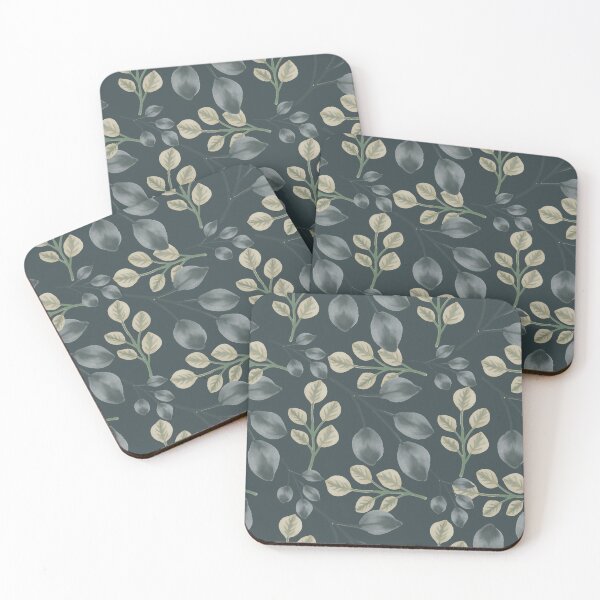 Item preview, Botanical Foliage Dark Slate Teal Seamless Pattern Art designed and sold by ​Jyoti Digital Artist.