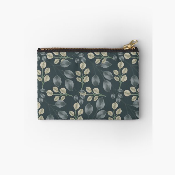 Item preview, Botanical Foliage Dark Slate Teal Seamless Pattern Art designed and sold by ​Jyoti Digital Artist.