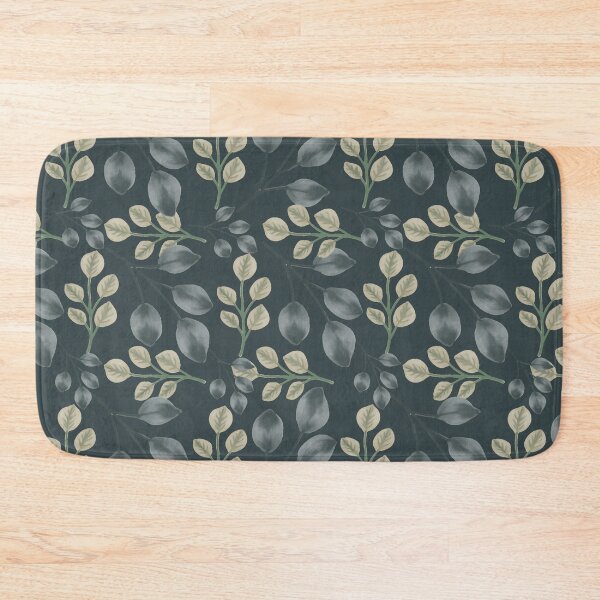 Item preview, Botanical Foliage Dark Slate Teal Seamless Pattern Art designed and sold by ​Jyoti Digital Artist.