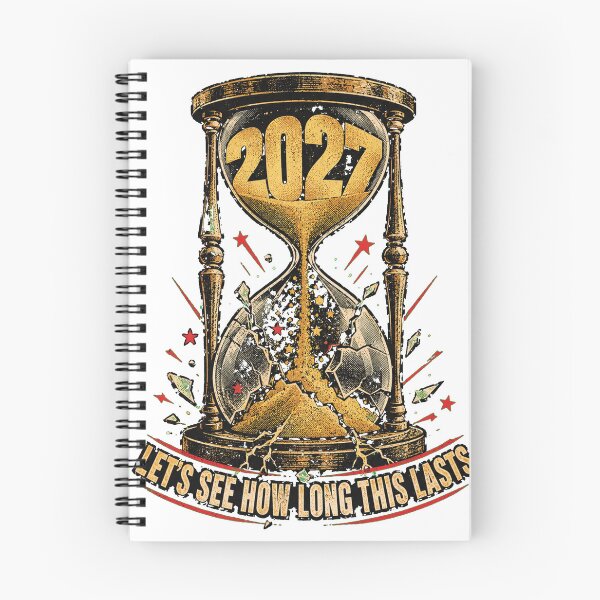 Item preview, 2027: Let's See How Long This Lasts Funny Resolution Shirt designed and sold by RokomariFabric.