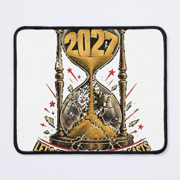 Item preview, 2027: Let's See How Long This Lasts Funny Resolution Shirt designed and sold by RokomariFabric.