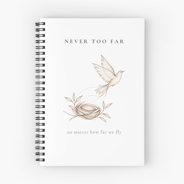 Item preview, Never Too Far — Bird and Nest Line Art designed and sold by KONVERSKIY.