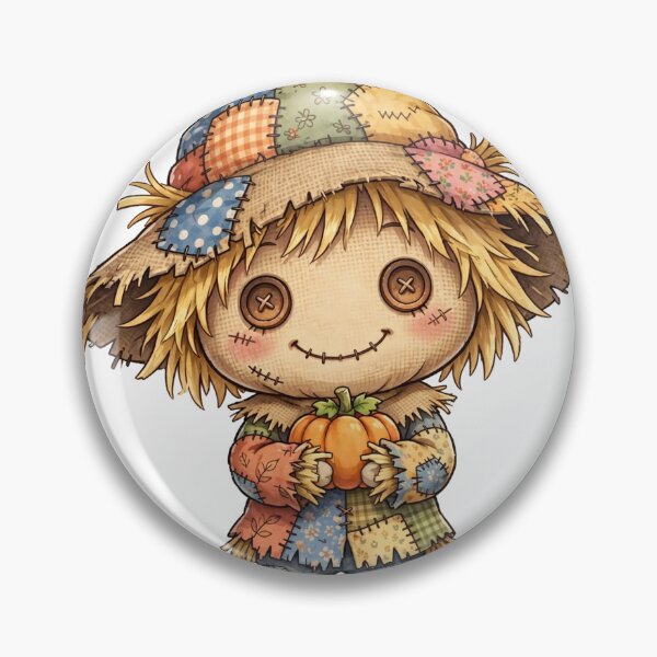 Item preview, Scarecrow Classic Anime Chibi Sticker - Halloween designed and sold by Lesley D.