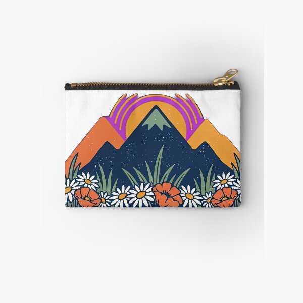Item preview,  Retro mountain with trees wildflowers vintage  designed and sold by Expressions-Sel.