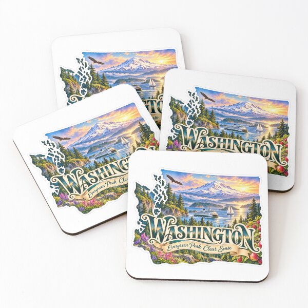 Item preview, Washington Evergreen Peak Clear Sense designed and sold by Whimspired By Paxx.