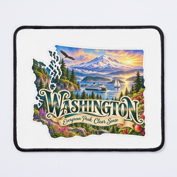 Item preview, Washington Evergreen Peak Clear Sense designed and sold by Whimspired By Paxx.