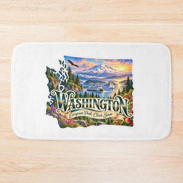 Item preview, Washington Evergreen Peak Clear Sense designed and sold by Whimspired By Paxx.