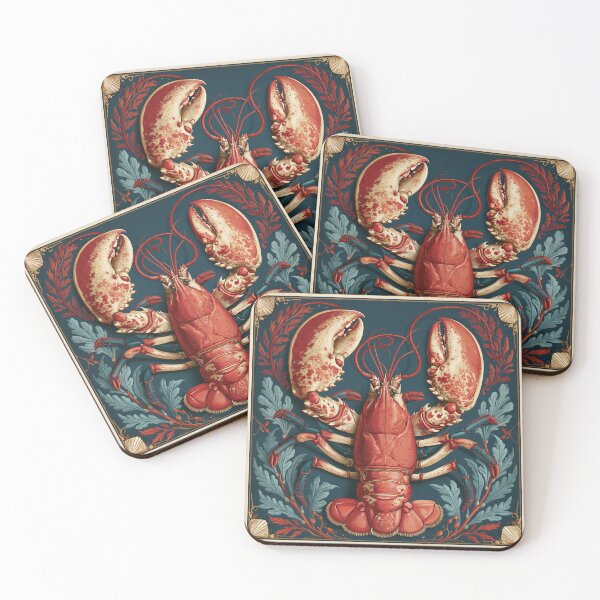 Item preview, Vintage Lobster Natural History Illustration designed and sold by Hoity-Toity.