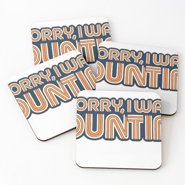 Item preview, Sorry I Was Counting – Retro Needlepoint Yarn Lettering designed and sold by mnkyride.