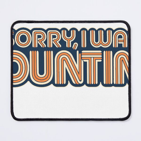 Item preview, Sorry I Was Counting – Retro Needlepoint Yarn Lettering designed and sold by mnkyride.