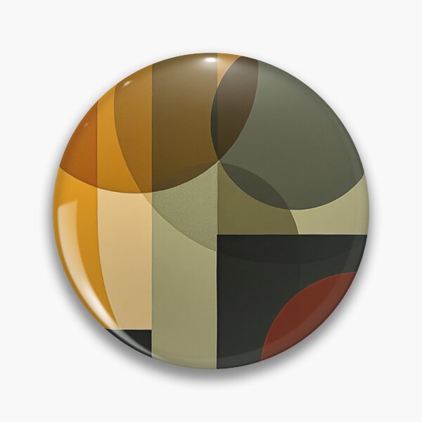 Item preview, Overlapping Circles Abstract Mid Century Modern Wall Art designed and sold by nhk999.