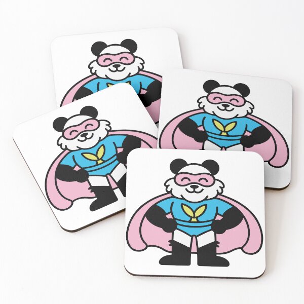 Item preview, Panda Superhero with Cape and Mask designed and sold by BysonDesigns.