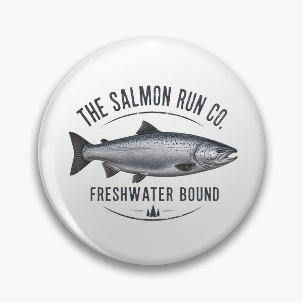 Item preview, Vintage The Salmon Run Co Freshwater Graphic designed and sold by NobleCast .