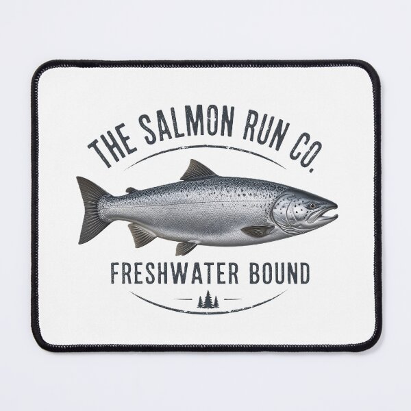 Item preview, Vintage The Salmon Run Co Freshwater Graphic designed and sold by NobleCast .