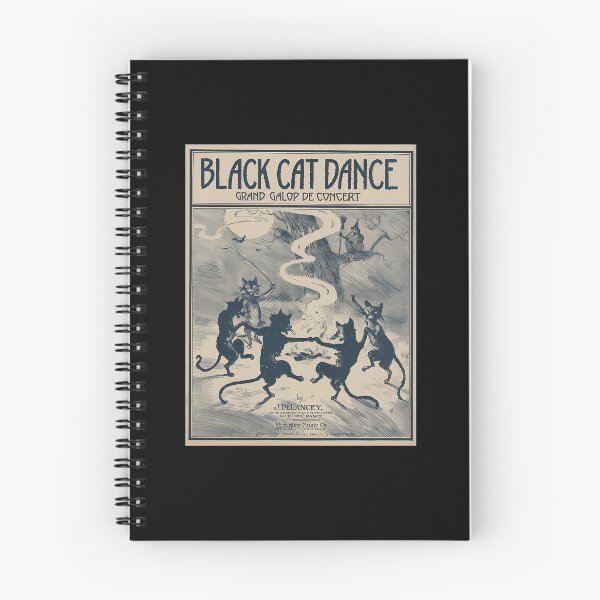 Item preview, Vintage Black Cat Dance Retro Halloween Poster Art designed and sold by BerndGruenewald.