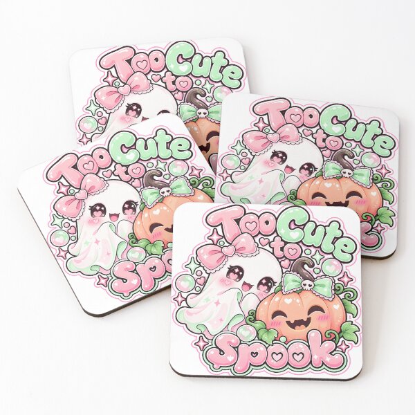 Item preview, Too Cute to Spook Kawaii Ghost & Pumpkin Pastel Halloween Design designed and sold by MotiveStuff.