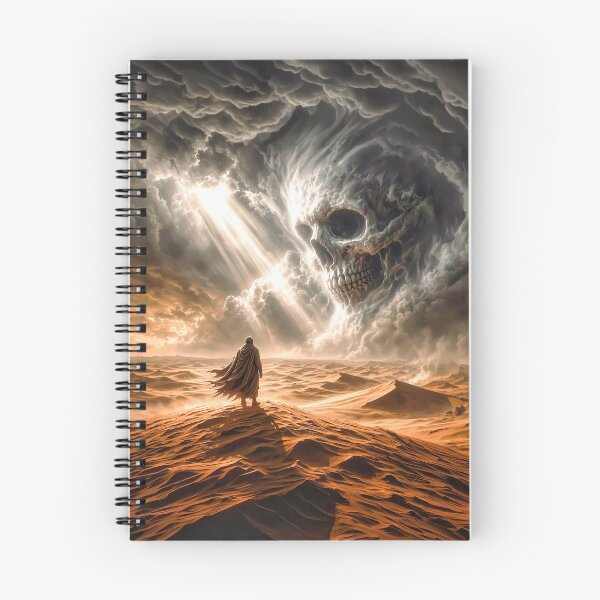 Item preview,  The Skull in the Clouds: Hooded Wanderer in Fiery Desert designed and sold by Marcu Ioachim.