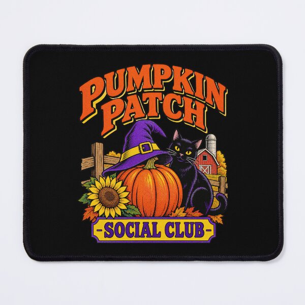 Item preview, Pumpkin Patch Social Club Witch Pumpkin Black Cat Barns designed and sold by yassin-stags.