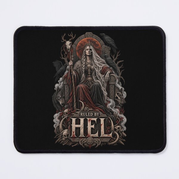 Item preview, Ruled by Hel – Norse Goddess Dark Viking Mythology Art designed and sold by R3XFORGE.