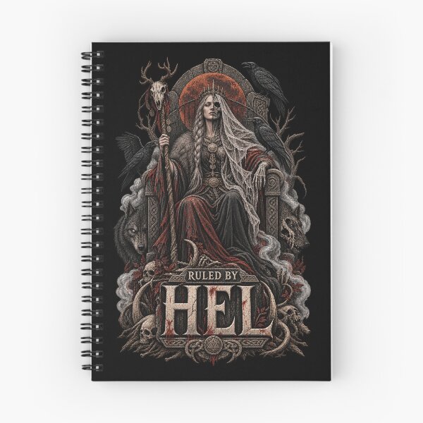 Item preview, Ruled by Hel – Norse Goddess Dark Viking Mythology Art designed and sold by R3XFORGE.