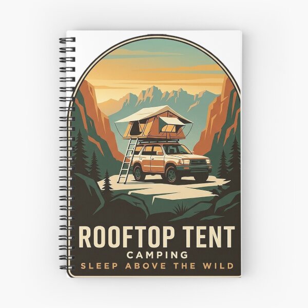 Item preview, Rooftop Tent Camping Sticker - Vintage WPA Overland Badge designed and sold by DetourDgn.