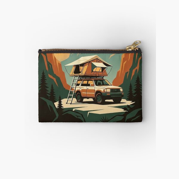 Item preview, Rooftop Tent Camping Sticker - Vintage WPA Overland Badge designed and sold by DetourDgn.