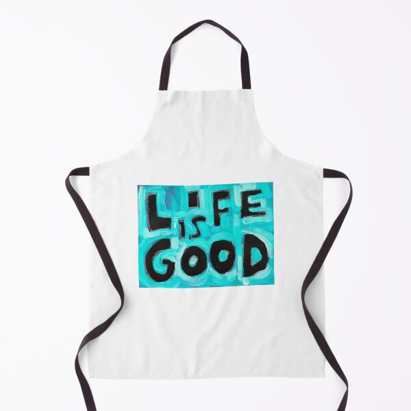 Item preview, Life Is Good Blue Minimalist Summer Print designed and sold by bellasaint.