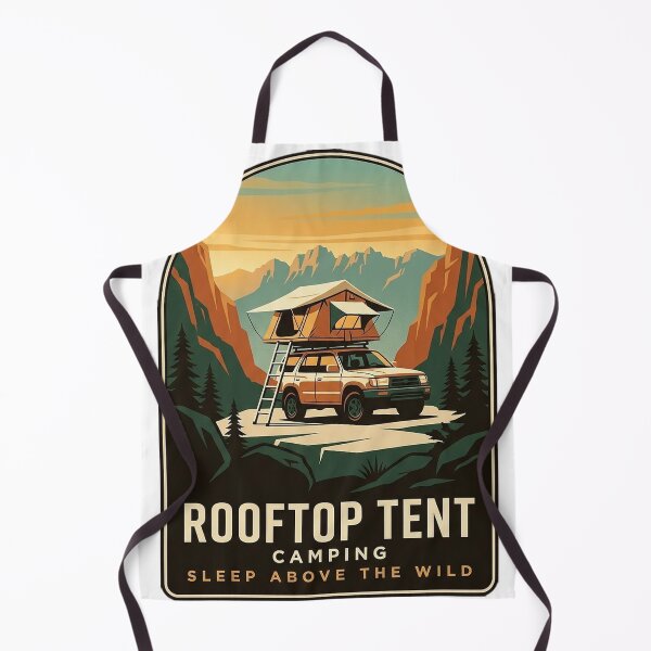 Item preview, Rooftop Tent Camping Sticker - Vintage WPA Overland Badge designed and sold by DetourDgn.