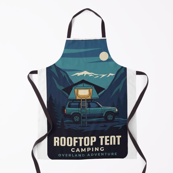 Item preview, Rooftop Tent Camping Dusk Poster Sticker - Overland Wagon designed and sold by DetourDgn.