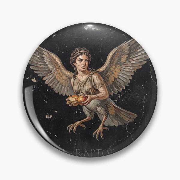 Item preview, Harpia Raptor Fugit Art Print: Roman Fresco Harpy Mythology Art designed and sold by FreiherrPK.