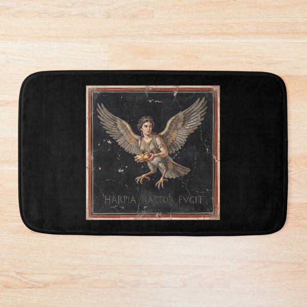 Item preview, Harpia Raptor Fugit Art Print: Roman Fresco Harpy Mythology Art designed and sold by FreiherrPK.