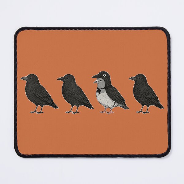 Item preview, Retro Funny Pigeon Dressed As Crow Raven Graphic Halloween designed and sold by fibiiiartstudio.