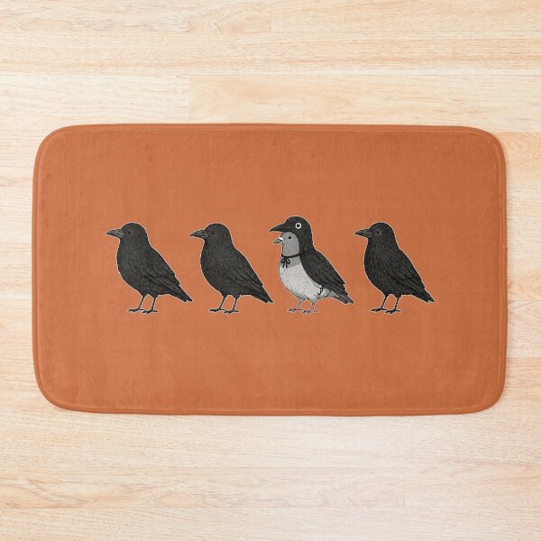 Item preview, Retro Funny Pigeon Dressed As Crow Raven Graphic Halloween  designed and sold by fibiiiartstudio.