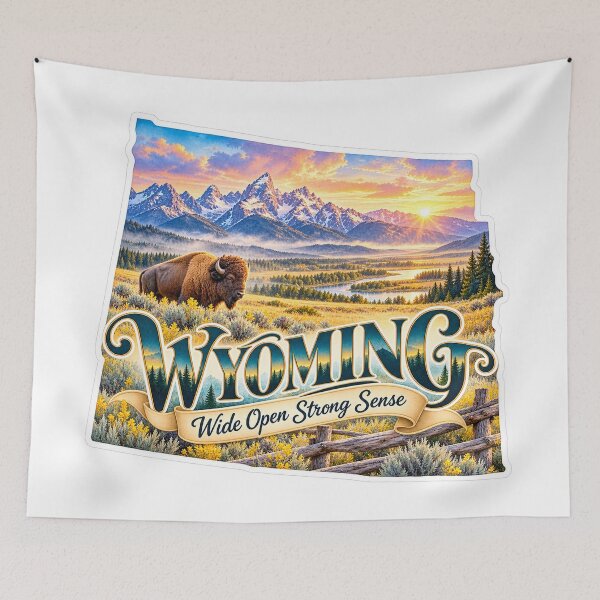 Item preview, Wyoming Wide Open Strong Sense designed and sold by Whimspired By Paxx.