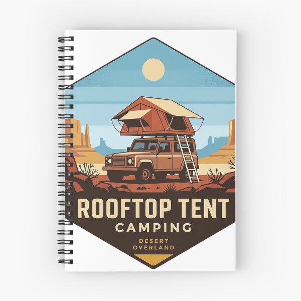 Item preview, Rooftop Tent Camping Desert Overland Hexagon Sticker designed and sold by DetourDgn.