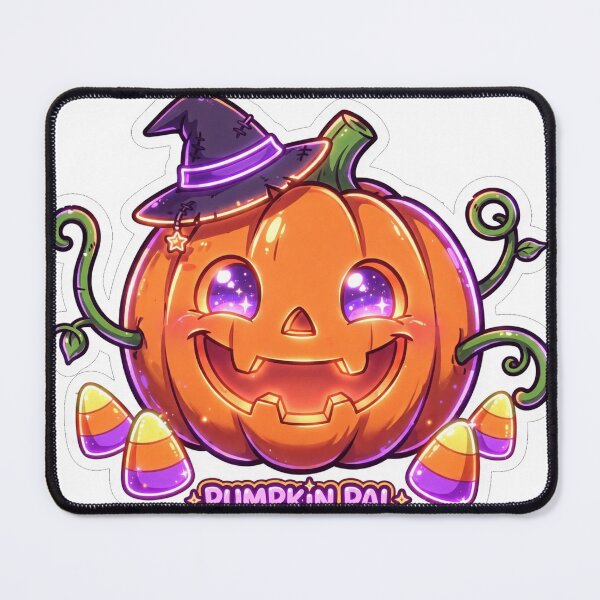 Item preview, Pumpkin Pal Neon Glow Sticker - Halloween designed and sold by Lesley D.