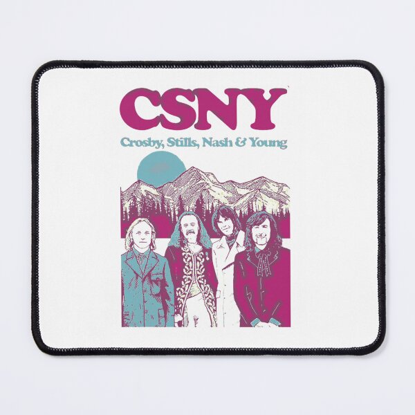 Item preview, Crosby Stills Nash Young Psychedelic Poster designed and sold by ShirlyGatten.