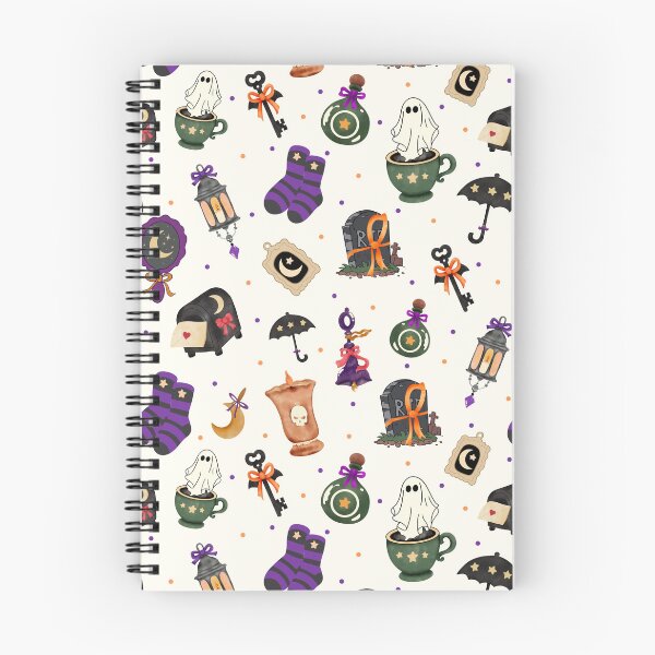 Item preview, Cute Halloween Witch Objects Seamless Pattern designed and sold by i-have-idea.