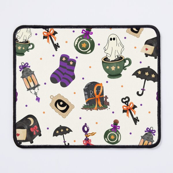 Item preview, Cute Halloween Witch Objects Seamless Pattern designed and sold by i-have-idea.