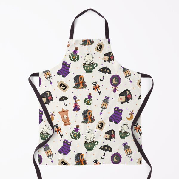 Item preview, Cute Halloween Witch Objects Seamless Pattern designed and sold by i-have-idea.